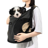 NATUYA Dog Front Carrier Pet Carrier Front-Pack for Small Dog Puppy Cat Travel Hiking Waterproof Lightweight Pet Bag Padded Bottom Mat & Zip Pockets (Black)